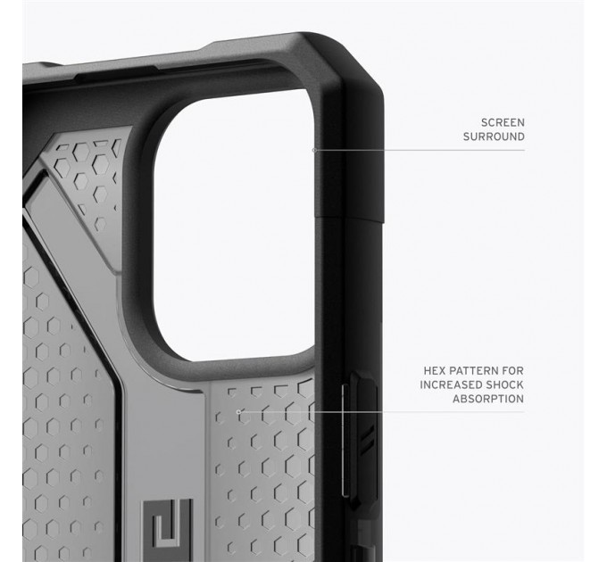 Urban Armor Gear Чохол-накладка Urban Armor Gear Plasma для Apple iPhone 15 Pro Max Ash (114304113131)