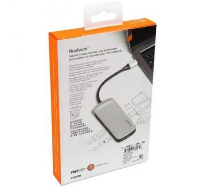 Kingston Концентратор Kingston Nucleum USB-C (C-HUBC1-SR-EN)