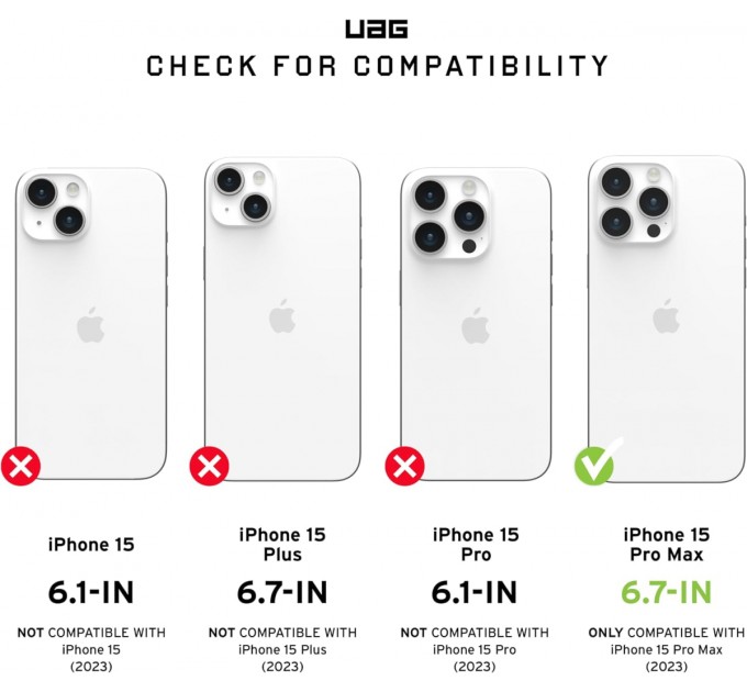 Urban Armor Gear Чохол-накладка Urban Armor Gear для Apple iPhone 15 Pro Max Plyo Magsafe Black/Bronze (114305114085)