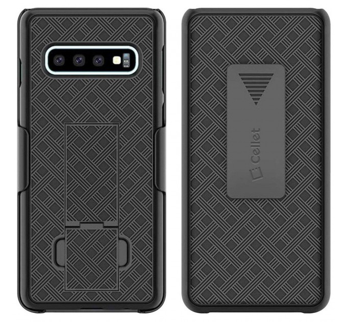 Noname Чохол-накладка Verizon Shell and Holster для Samsung Galaxy S10 SM-G973 Black (51829VZRHOC)