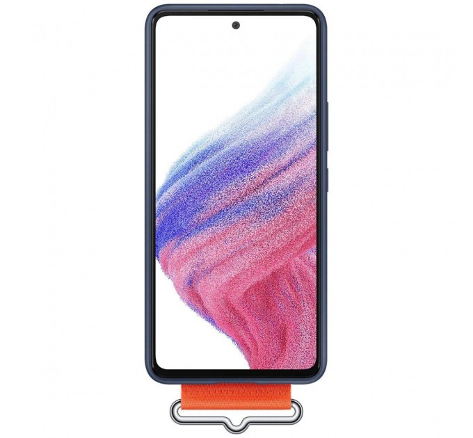 Samsung Чохол-накладка Samsung Silicone Cover with Strap для Samsung Galaxy A53 SM-A536 Navy (EF-GA536TNEGRU)