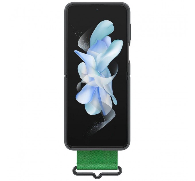 Samsung Чохол-накладка Samsung Silicone Cover with Strap для Samsung Galaxy Flip 4 SM-F721 Black (EF-GF721TBEGUA)