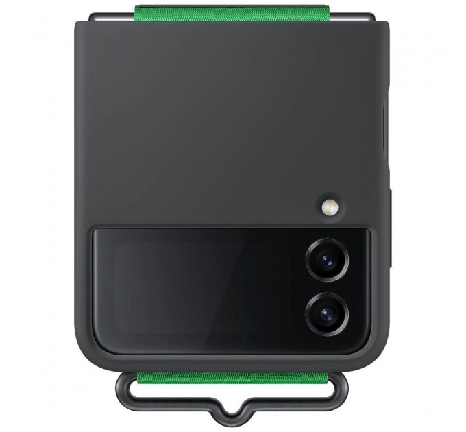 Samsung Чохол-накладка Samsung Silicone Cover with Strap для Samsung Galaxy Flip 4 SM-F721 Black (EF-GF721TBEGUA)