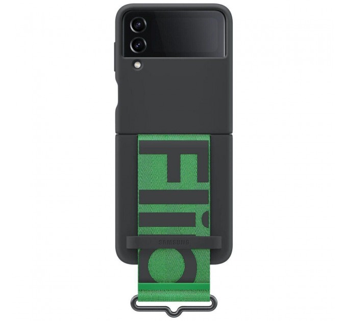 Samsung Чохол-накладка Samsung Silicone Cover with Strap для Samsung Galaxy Flip 4 SM-F721 Black (EF-GF721TBEGUA)