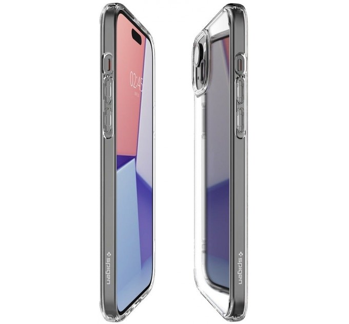 Spigen Чохол-накладка Spigen Crystal Hybrid для Apple iPhone 15 Plus Crystal Clear (ACS06459)