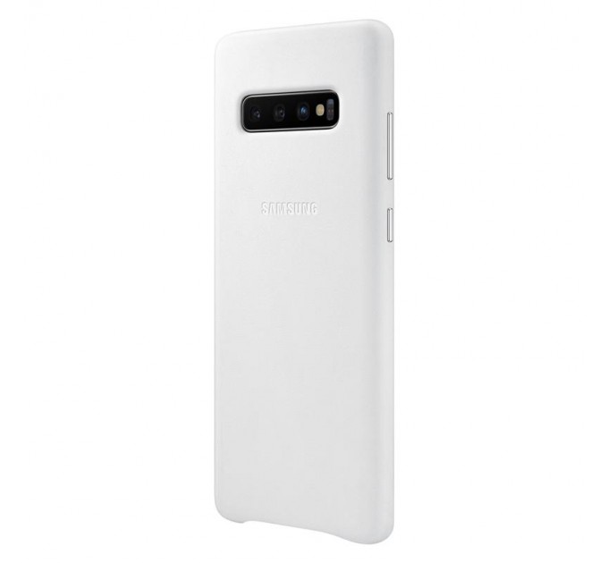 Samsung Чохол-накладка Samsung Leather Cover для Samsung Galaxy S10+ SM-G975 White (EF-VG975LWEGRU)