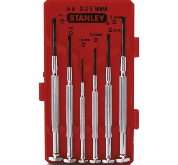 Stanley Набір викруток Stanley отверток точной механики Watchmaker 6шт. (1-66-039)