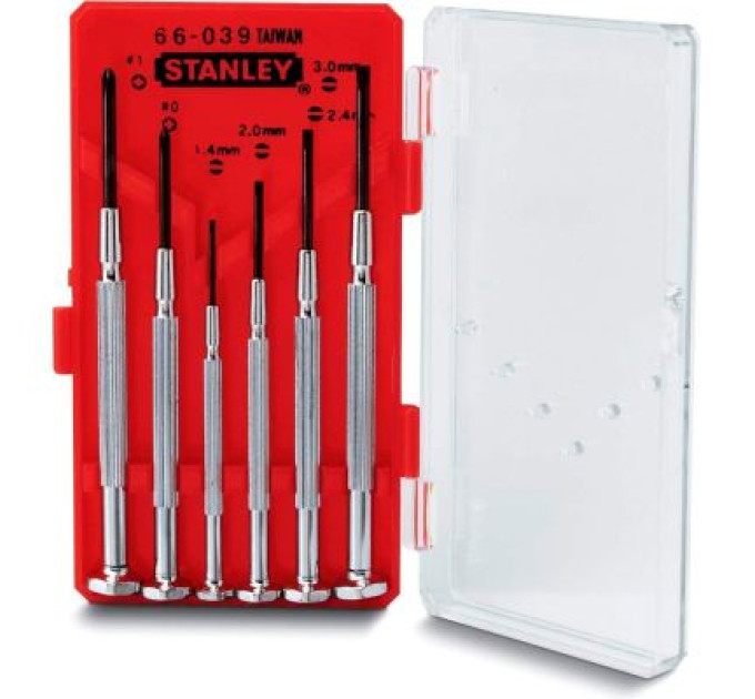 Stanley Набір викруток Stanley отверток точной механики Watchmaker 6шт. (1-66-039)