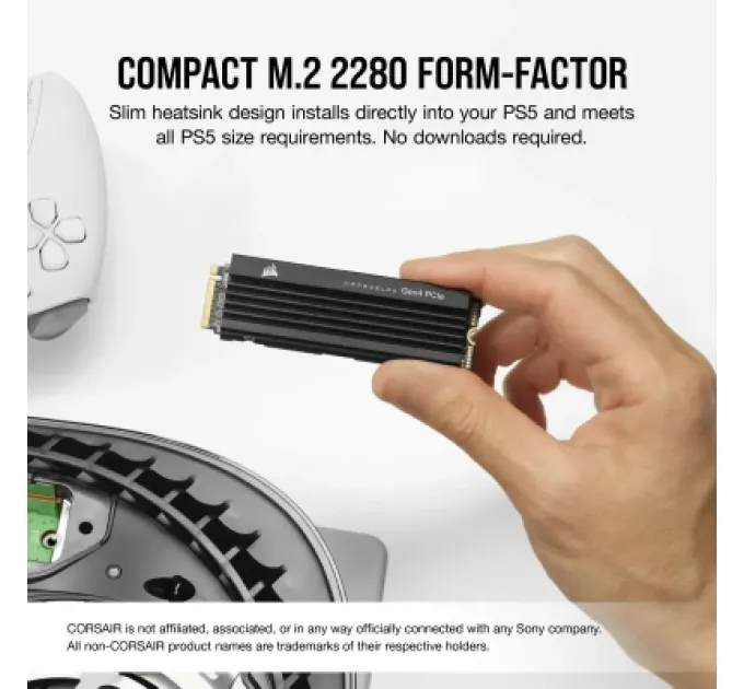 Corsair Накопичувач SSD M.2 2280 4TB MP600PRO LPX Corsair (CSSD-F4000GBMP600PLP)