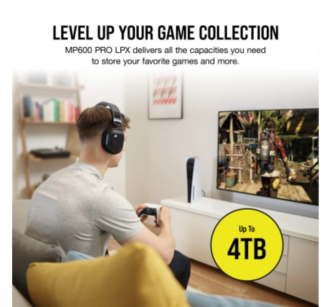 Corsair Накопичувач SSD M.2 2280 4TB MP600PRO LPX Corsair (CSSD-F4000GBMP600PLP)