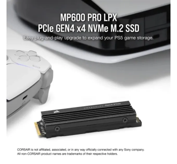 Corsair Накопичувач SSD M.2 2280 4TB MP600PRO LPX Corsair (CSSD-F4000GBMP600PLP)