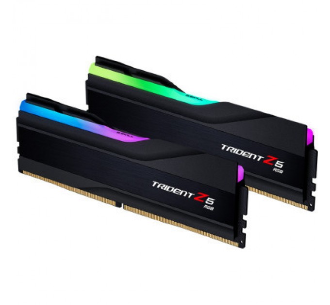 G.Skill Модуль пам'яті для комп'ютера DDR5 32GB (2x16GB) 8000 MHz Trident Z5 RGB Black G.Skill (F5-8000J3848H16GX2-TZ5RK)
