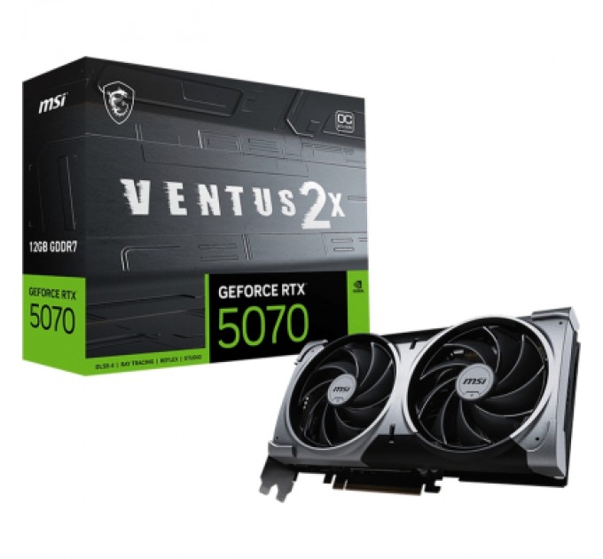 Відеокарта MSI GeForce RTX5070 12Gb VENTUS 2X OC (RTX 5070 12G VENTUS 2X OC)