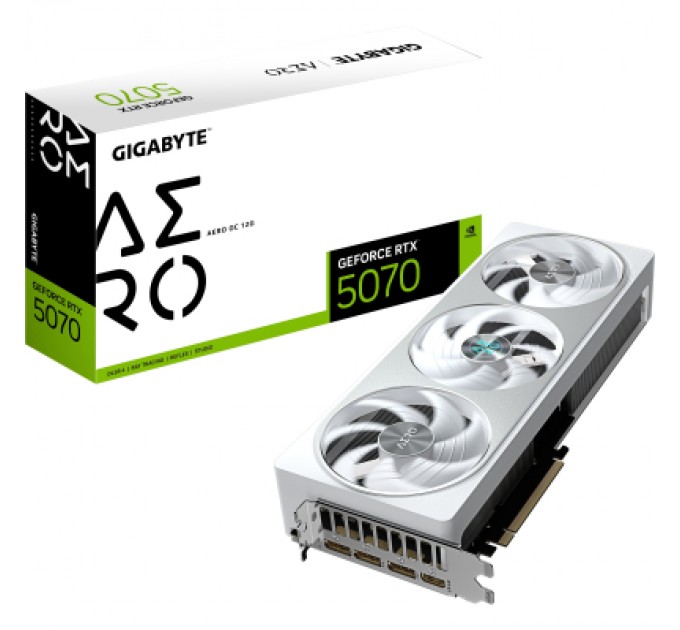 GIGABYTE Відеокарта GIGABYTE GeForce RTX5070 12Gb AERO OC (GV-N5070AERO OC-12GD)