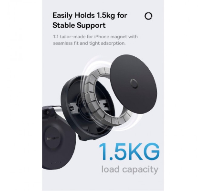 Універсальний автотримач Baseus MagPro Magnetic Foldable Phone Mount Cluster Black (B10564101121-00)