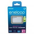 Зарядний пристрій Panasonic Eneloop ready USB in/out з функцією Power Bank + AA 2000 mAh