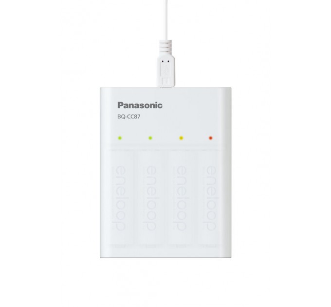 Зарядний пристрій Panasonic Eneloop ready USB in/out з функцією Power Bank + AA 2000 mAh