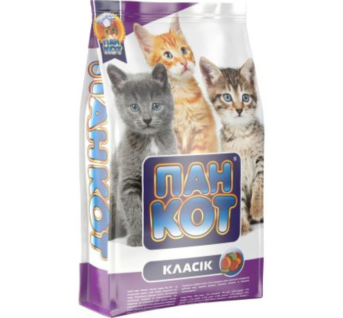 Пан Кот Сухий корм для кішок Пан Кот Класик для кошенят 400 г (4820111140398)