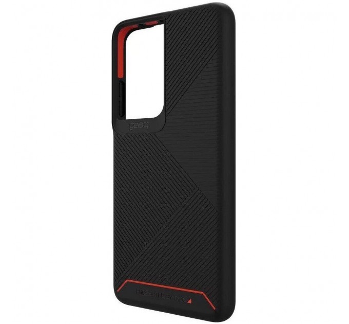 Zagg Чохол-накладка Zagg Gear4 Battersea Denali D30 для Samsung Galaxy S21 Ultra SM-G998 Black/Red (702007301 / 702007461)
