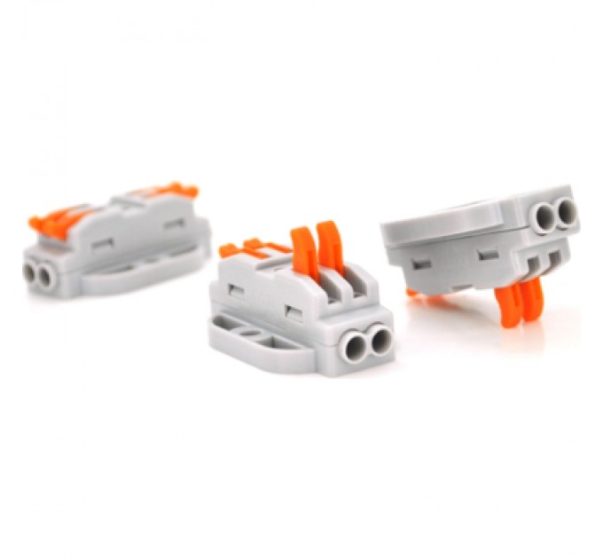 З'єднувач кабелю 2-line аналог WAGO K223-2P , 10штпак Voltronic (K223-2P/10)