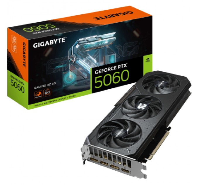 GIGABYTE Відеокарта GIGABYTE GeForce RTX5060 8Gb GAMING OC (GV-N5060GAMING OC-8GD)