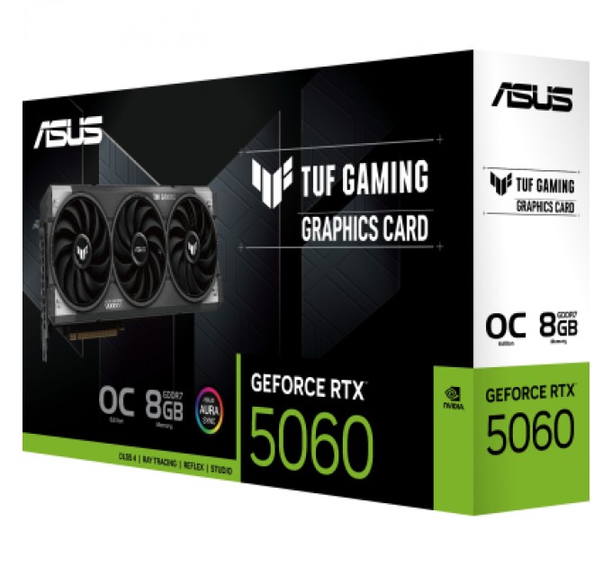Відеокарта ASUS GeForce RTX5060 8Gb TUF GAMING OC (TUF-RTX5060-O8G-GAMING)