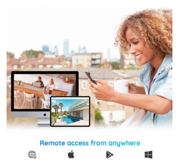 Reolink Реєстратор для відеоспостереження Reolink NVS8 без HDD (RLN8-410 без HDD)