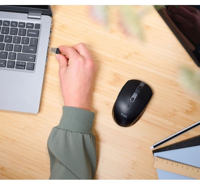 Миша бездротова Trust Ozaa Compact Black (24819)