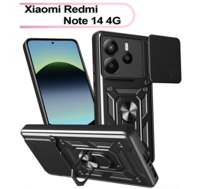 BeCover Чохол до мобільного телефона BeCover Military Xiaomi Redmi Note 14 4G Black (713451)