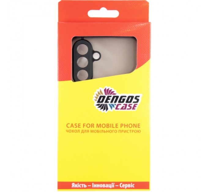 Чохол до мобільного телефона Dengos Samsung Galaxy A36 Matte + glass (Black) (DG-KM-145)