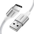 Ugreen Дата кабель USB 2.0 AM to Type-C 1.0m US288 Aluminum Braid White Ugreen (60131)