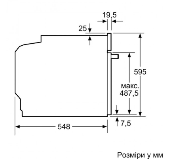 Bosch Духова шафа Bosch HUA736EA0T