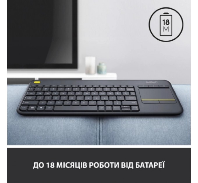 Logitech Клавіатура Logitech K250 Bluetooth/Wireless UA Graphite (920-013822)