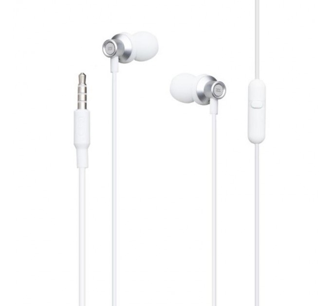 XO Гарнітура XO EP15 In-ear Metal White (6920680866175)