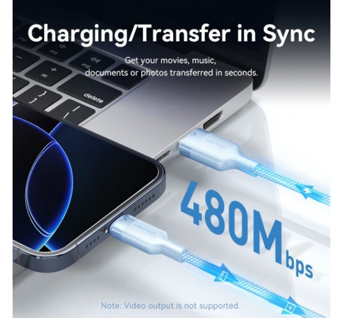 Vention Кабель Vention USB - USB Type-C (M/M), 60W, 3A, 2 м, White (CTNWH)