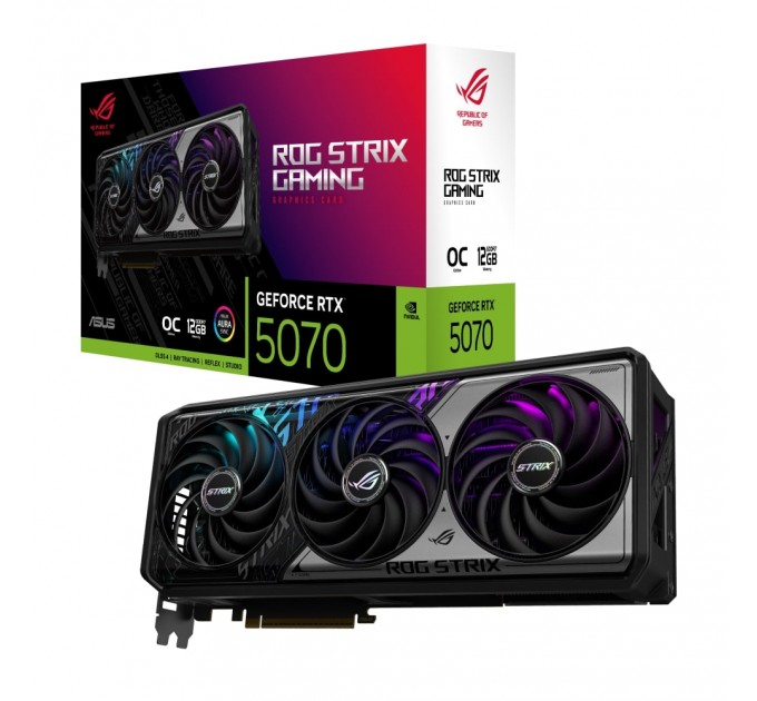 ASUS Відеокарта GF RTX 5070 12GB GDDR7 ROG Strix Gaming OC Asus (ROG-STRIX-RTX5070-O12G-GAMING)