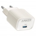 Anker Мережевий зарядний пристрій Anker PowerPort 511 Nano IV White, 30 W USB Type-C (A2337G21)
