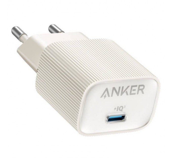 Anker Мережевий зарядний пристрій Anker PowerPort 511 Nano IV White, 30 W USB Type-C (A2337G21)