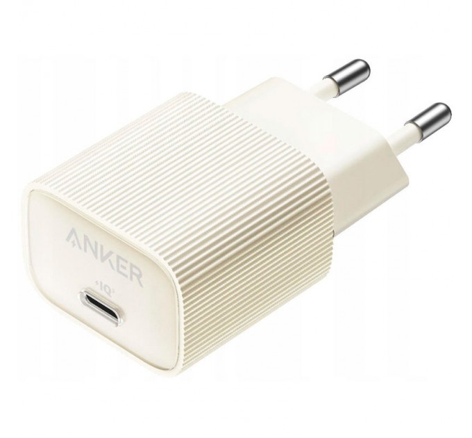 Anker Мережевий зарядний пристрій Anker PowerPort 511 Nano IV White, 30 W USB Type-C (A2337G21)