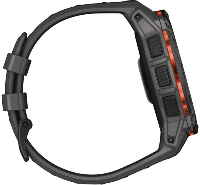 Garmin Смарт-годинник Garmin Instinct 3 50mm Solar Black with Charcoal Silicone Band (010-02935-40)