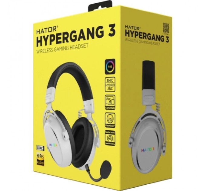 Hator Навушники Hator Hypergang 3 Wireless White (ESH56)
