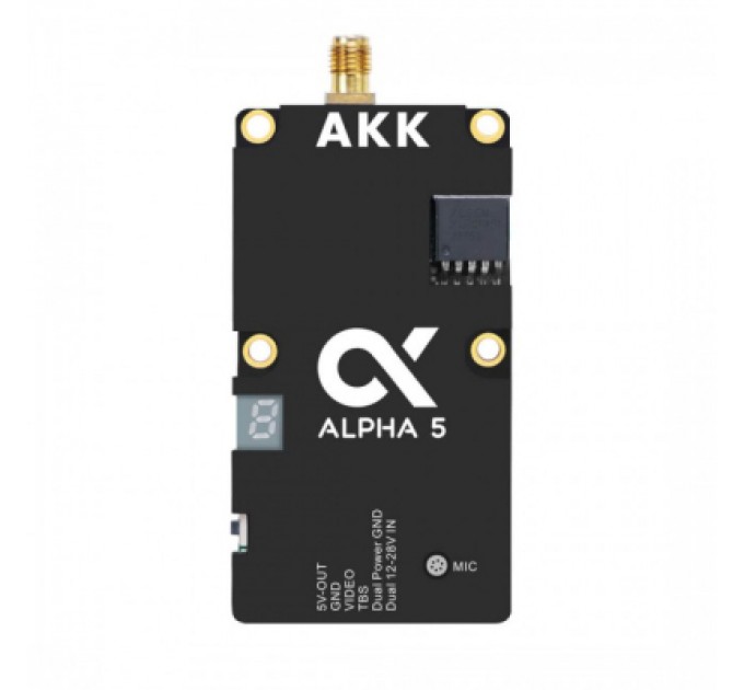 AKK Відеопередавач (VTX) AKK Alpha 5 5W 5.8GHz 80CH (58G5VTX)