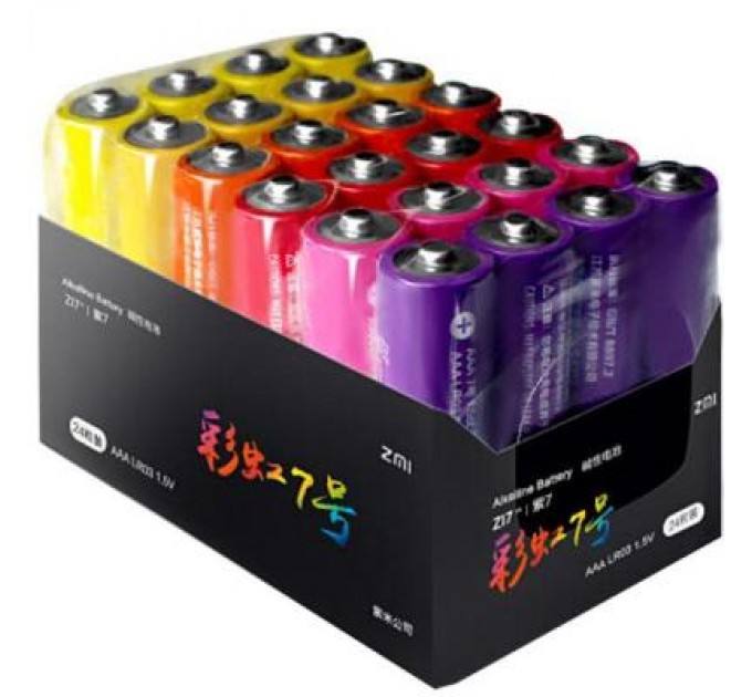 ZMI Батарейка ZMI ZI7 Rainbow AAA batteries * 24 (AA724)