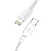 XO Кабель XO NB113 18W PD USB-C-Lightning, (M/M), 2A 1м White (6920680863846)