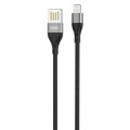 XO Кабель XO NB188 USB - Lightning, (M/M), 2.4A 1 м Gray (6920680879694)