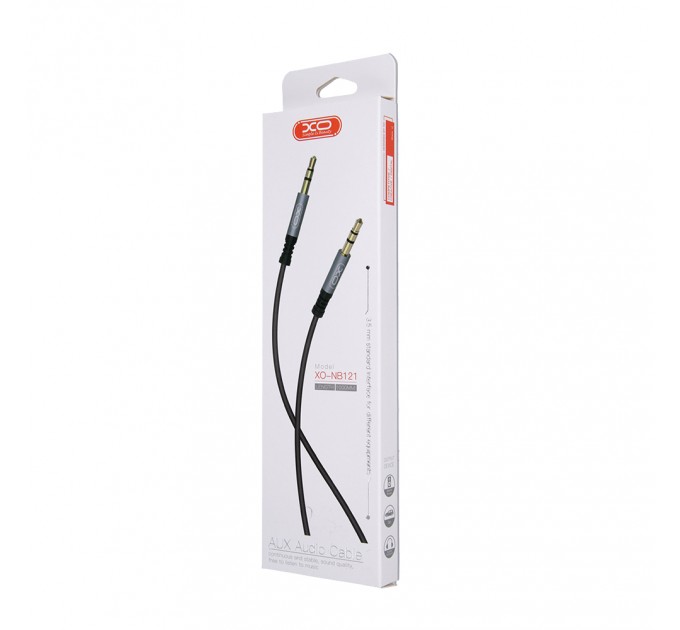 XO Кабель XO NB121 3.5 мм - 3.5 мм (M/M), 1 м, Black (6920680864591)