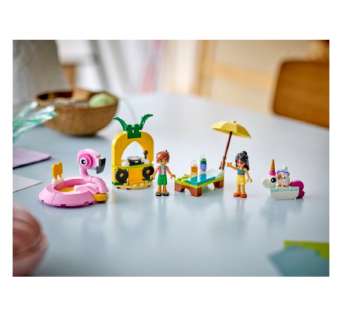 Конструктор LEGO Friends Вечірка єдинорога та фламінго біля басейну (42658)