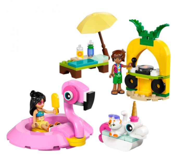 Конструктор LEGO Friends Вечірка єдинорога та фламінго біля басейну (42658)