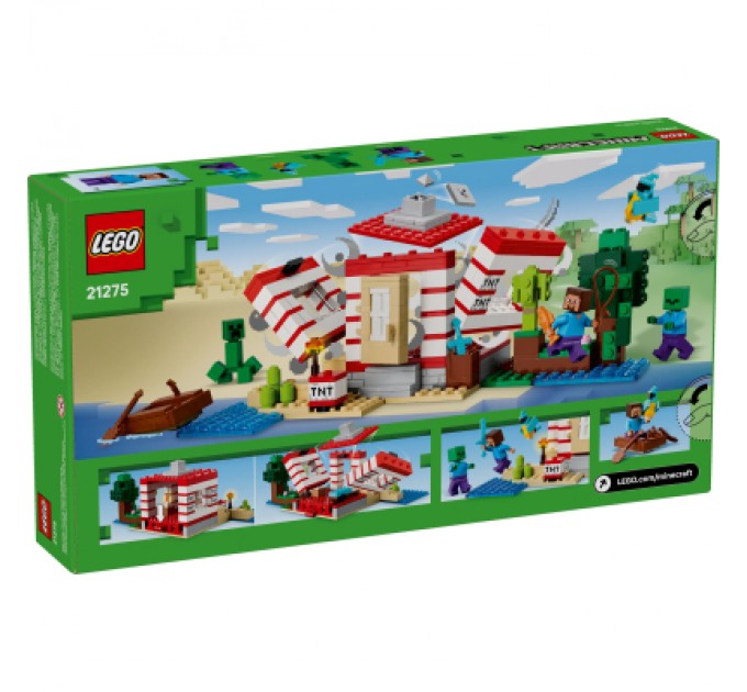 Конструктор LEGO Minecraft Будинок із вибухівки в джунглях (21275)