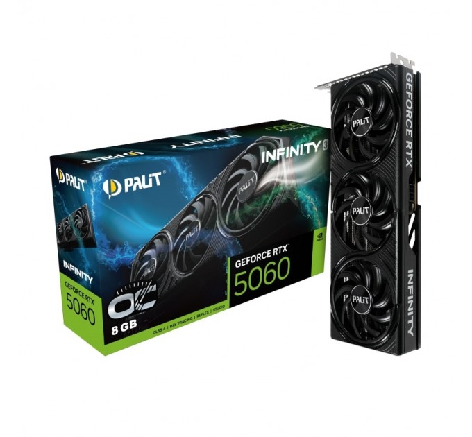 Palit Відеокарта GF RTX 5060 8GB GDDR7 Infinity 3 OC Palit (NE75060T19P1-GB2063S)